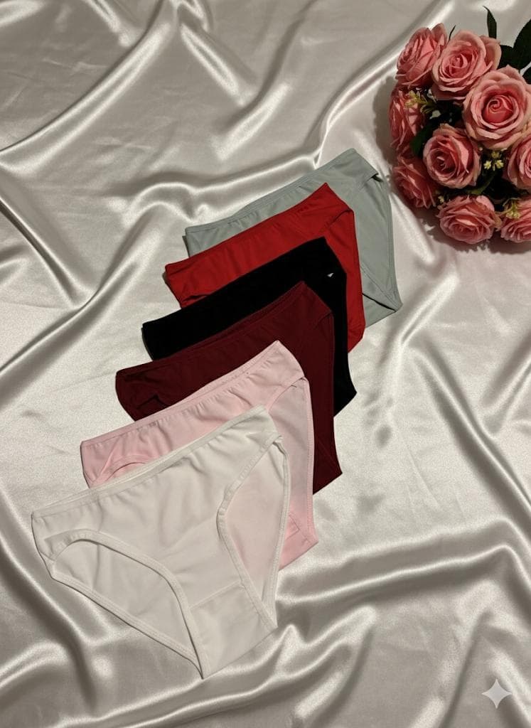 Karışık Renkli Günlük Pamuklu Külot 6'lı Paket