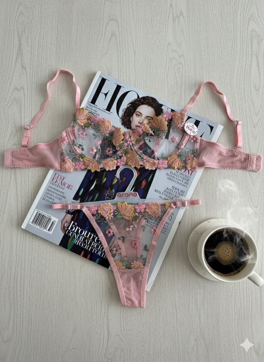 Pembe Barbie Brode Takım - Fotoğraf 1